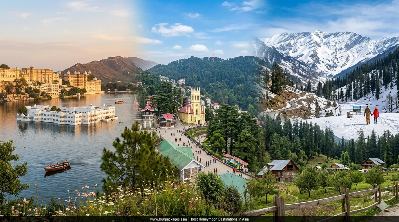 Best Honeymoon Destinations in Asia for Indian Couples 2026 | Romantic Packages