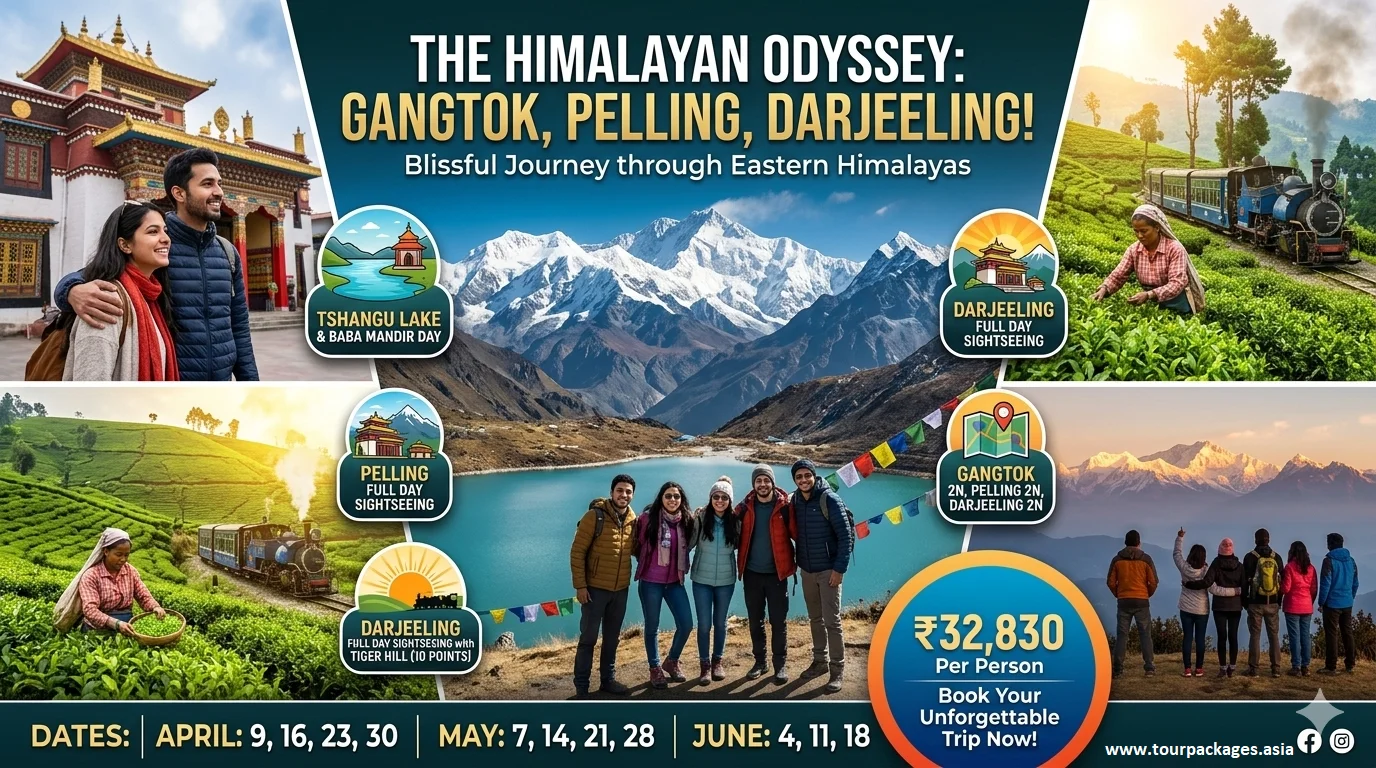 Gangtok- Pelling-Darjeeling