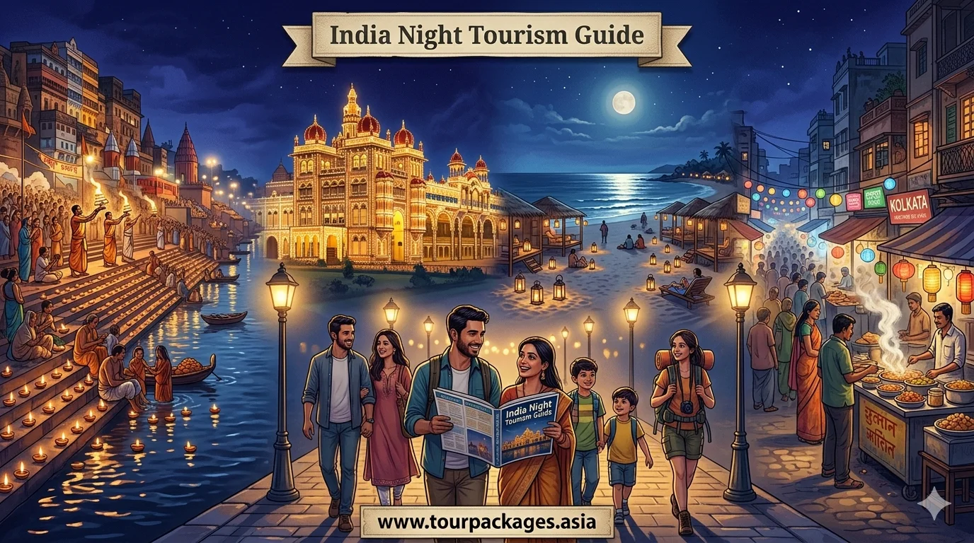 India Night Tourism Guide 2026 — Safe, Unique Cultural Experiences After Sunset