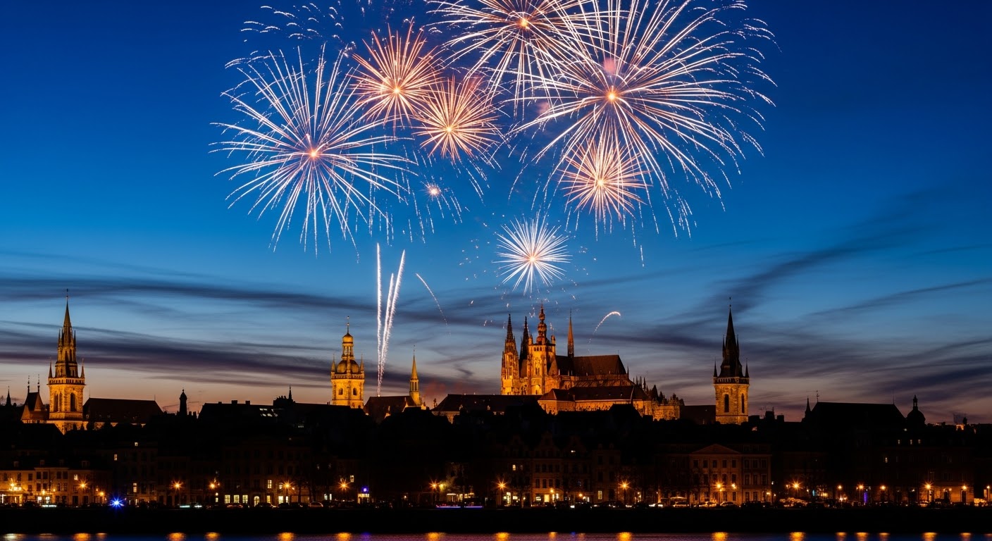 PLACEHOLDER 6: A steaming mug of Glühwein held in gloved hands, with a background of blurred market lights and pastries.