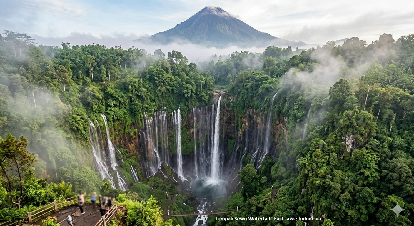 Tumpak Sewu Waterfall: East Java's Hidden Curtain of a Thousand Falls