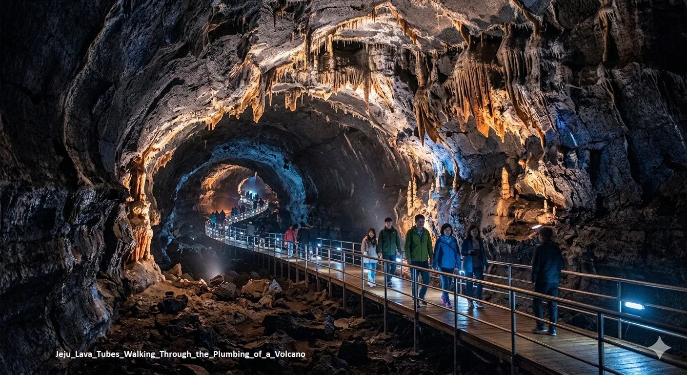 Jeju lava tubes Manjanggul Cave South Korea